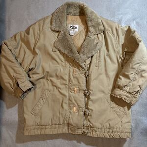 Vintage Learsi International Bomber Style Jacket Mens Large Tan‎ Beige